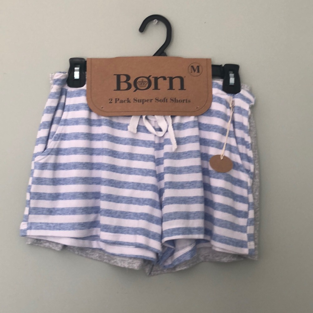 NWT Born 2 Pack of Pajama Shorts